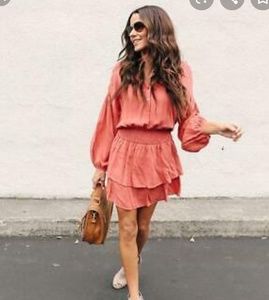 Fleetwood smocked embroidered dress